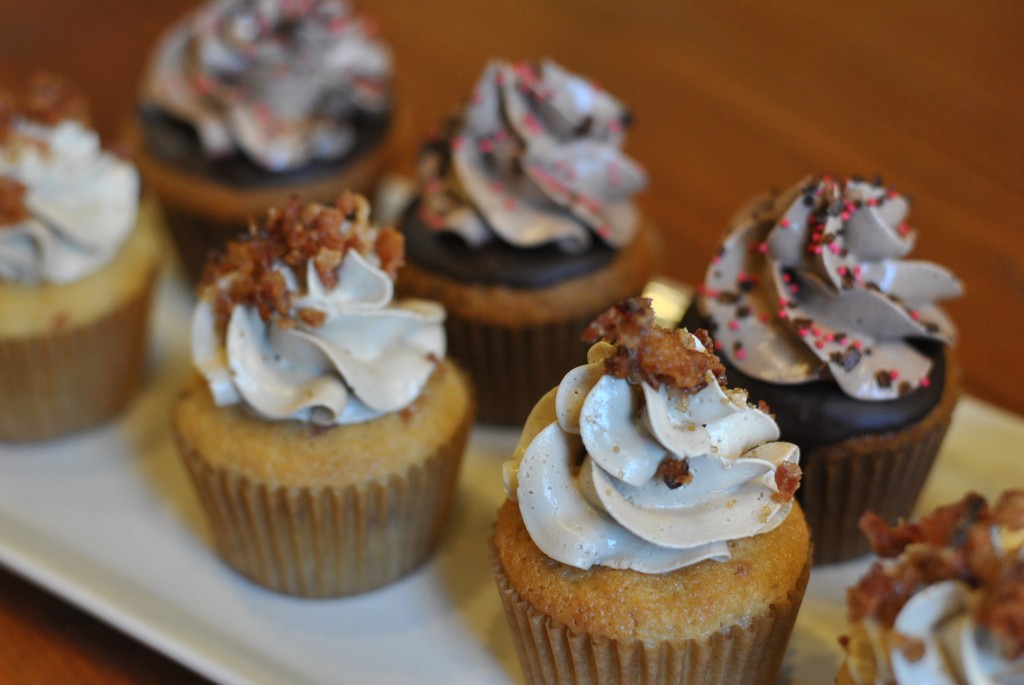Bacon and Pancake flavored cupcakes