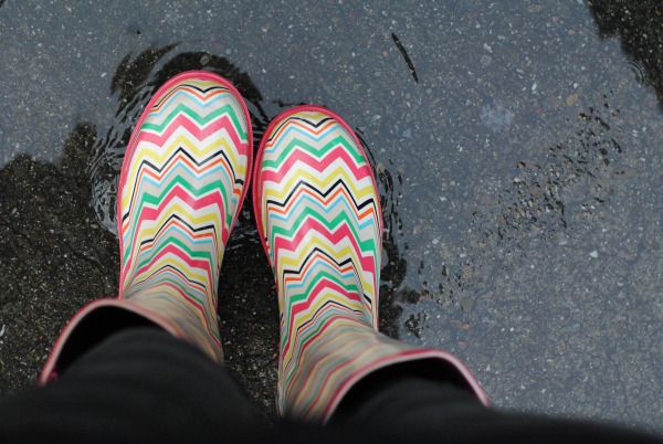 rocking the rain boots