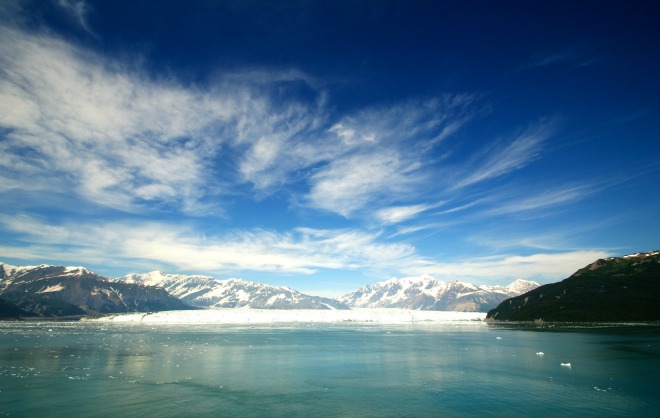 alaska glacier in water