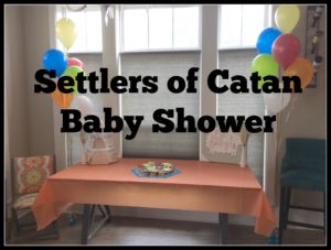 settlers of Catan baby shower