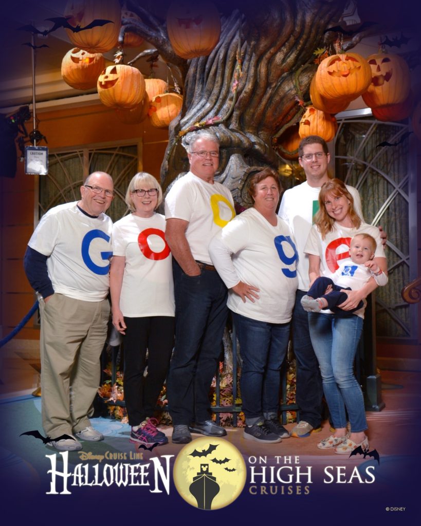 Disney Cruise family halloween outfit as Google