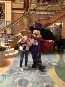 Toddler upset with Mickey on Disney Cruise